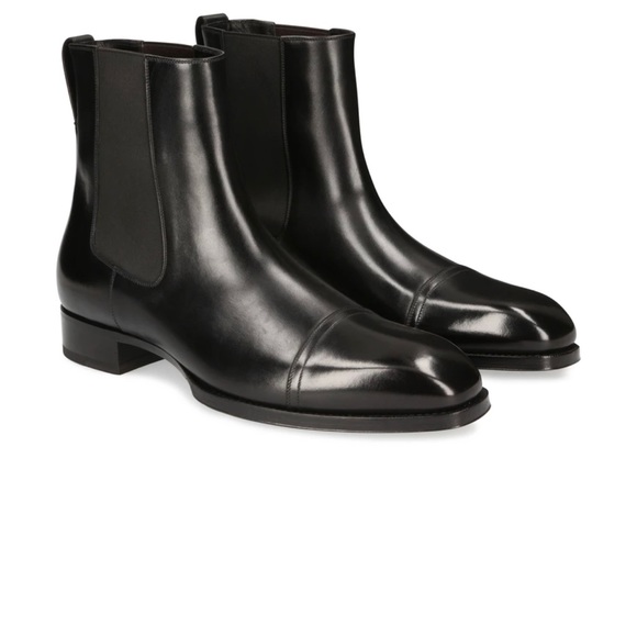 Tom Ford Other - TOM FORD Black Elkan Chelsea Ankle Boots (Size US:12, EU:45)